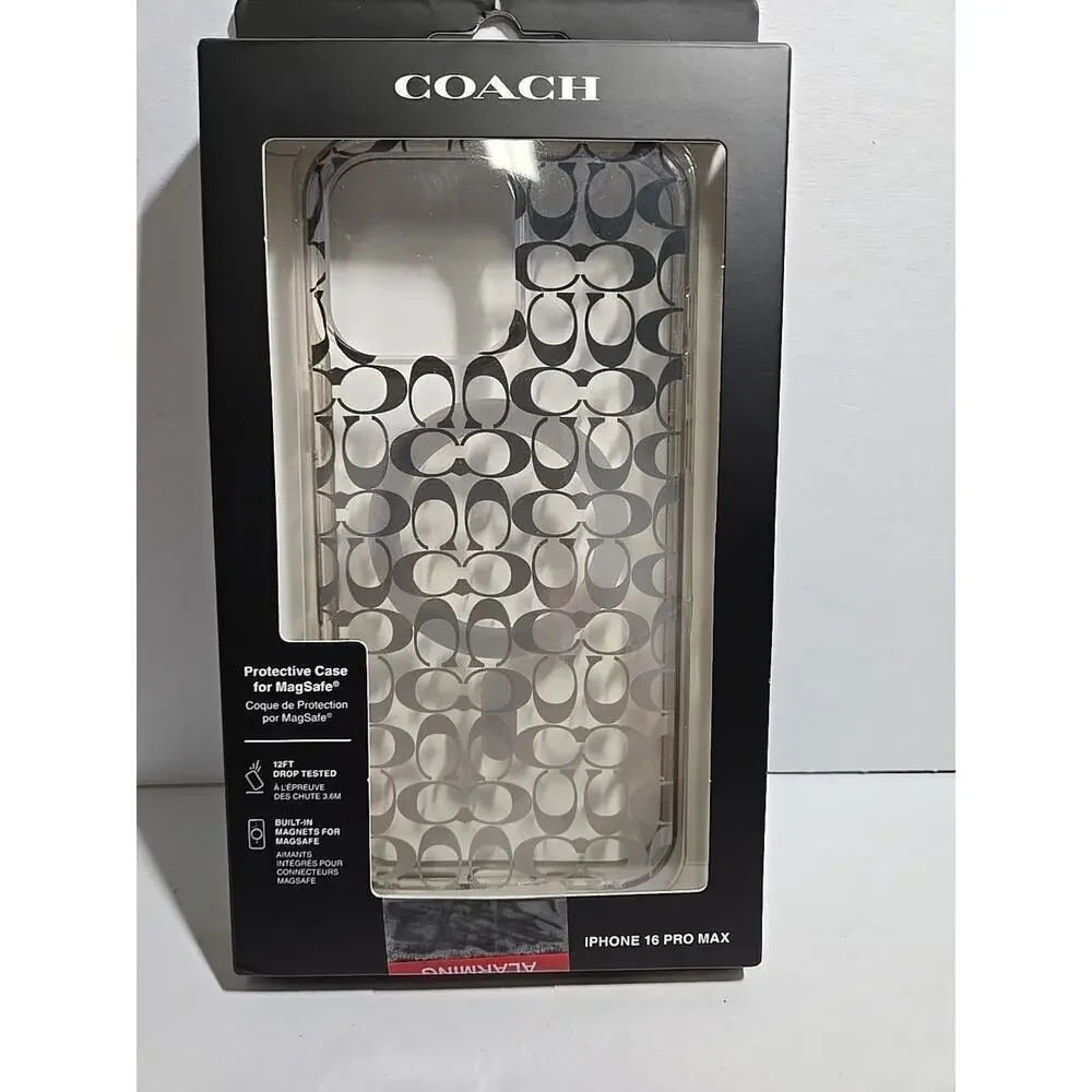 Coach iPhone Signature ProtectiveCase with MagSafe! iPhone16 retail:$78